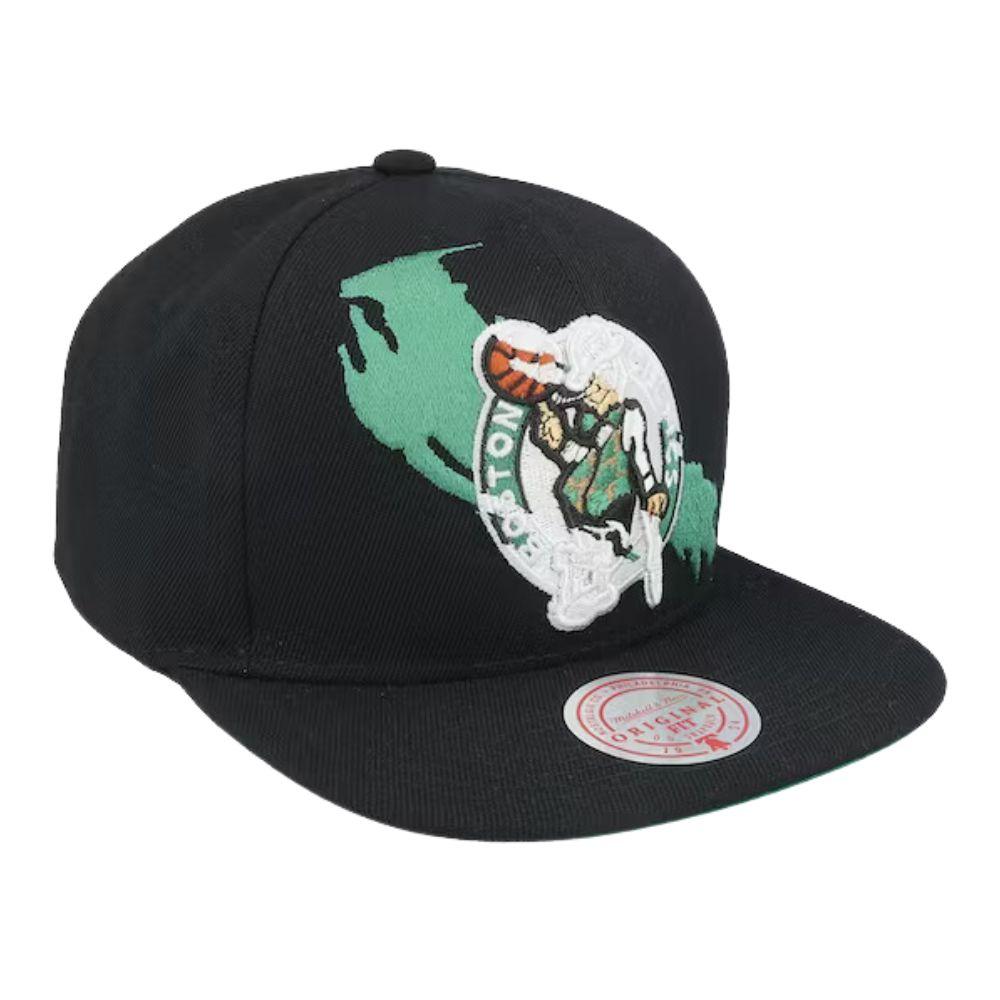 Foto 3 pulgar | Gorra Mitchell & Ness Boston Celtics Paint Nba color Negro para Hombre