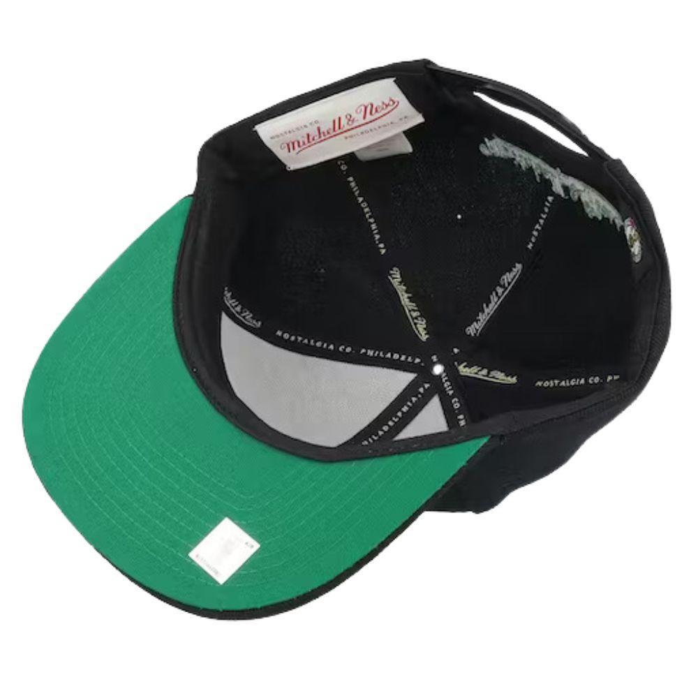 Foto 5 pulgar | Gorra Mitchell & Ness Boston Celtics Paint Nba color Negro para Hombre