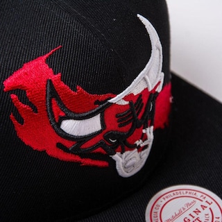 Foto 2 | Gorra Mitchell & Ness Bulls Paint By Number Basquetbol Nba Negra