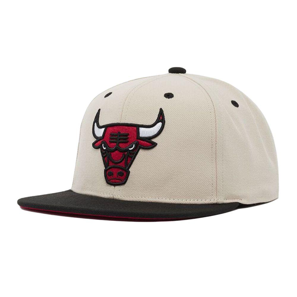 Foto 2 pulgar | Gorra Mitchell & Ness Chicago Bulls Nba color Beige para Hombre