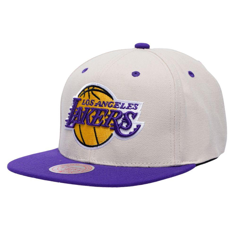 Foto 2 pulgar | Gorra Mitchell & Ness Sail 2 Tone Los Ángeles Lakers Basquetbol Nba Beige