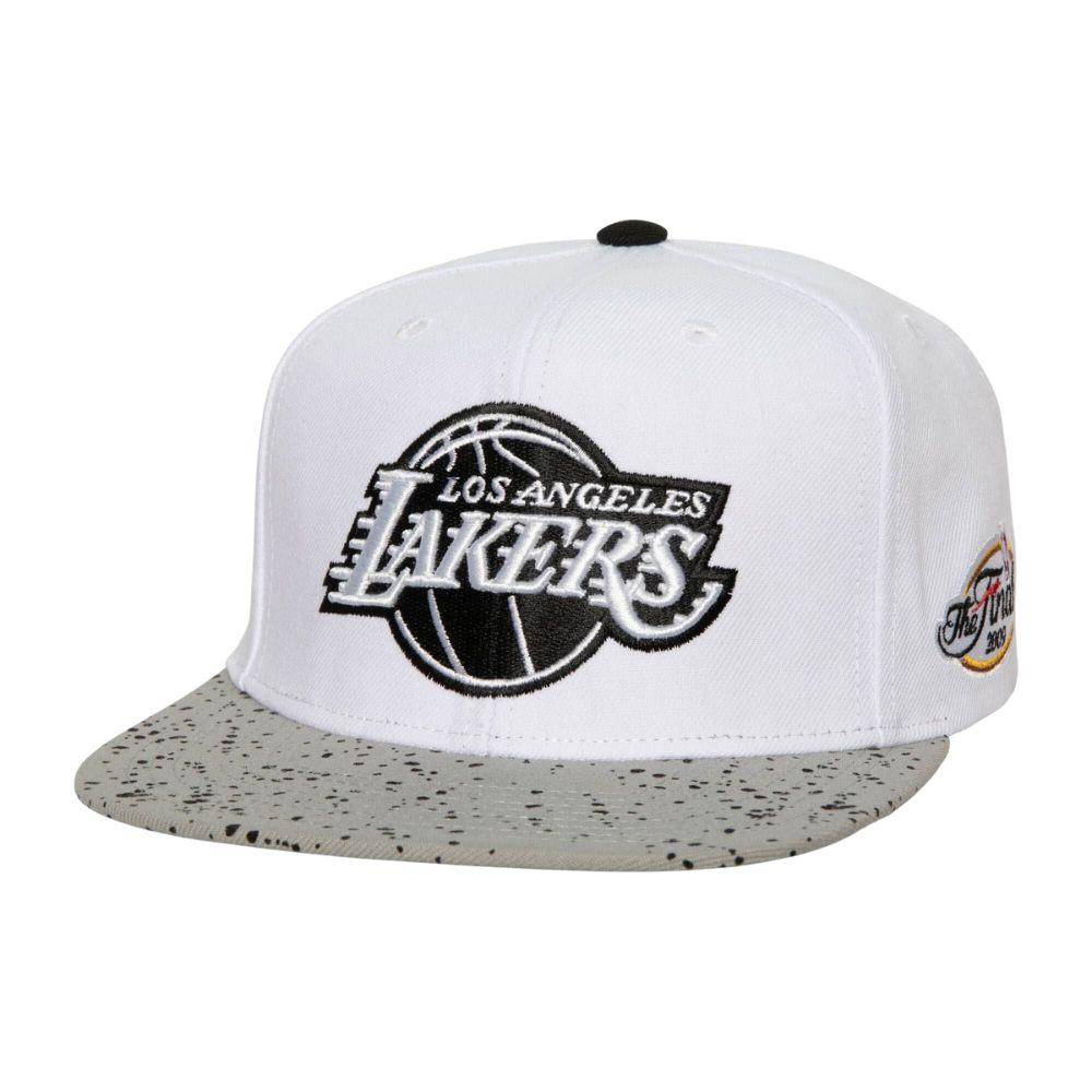 Foto 2 pulgar | Gorra Mitchell & Ness Angeles Lakers Cement Top Nba Blanco para Hombre