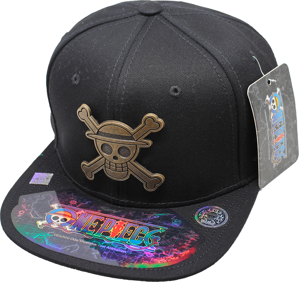 Gorra One Piece Luffy Símbolo Placa Metálica