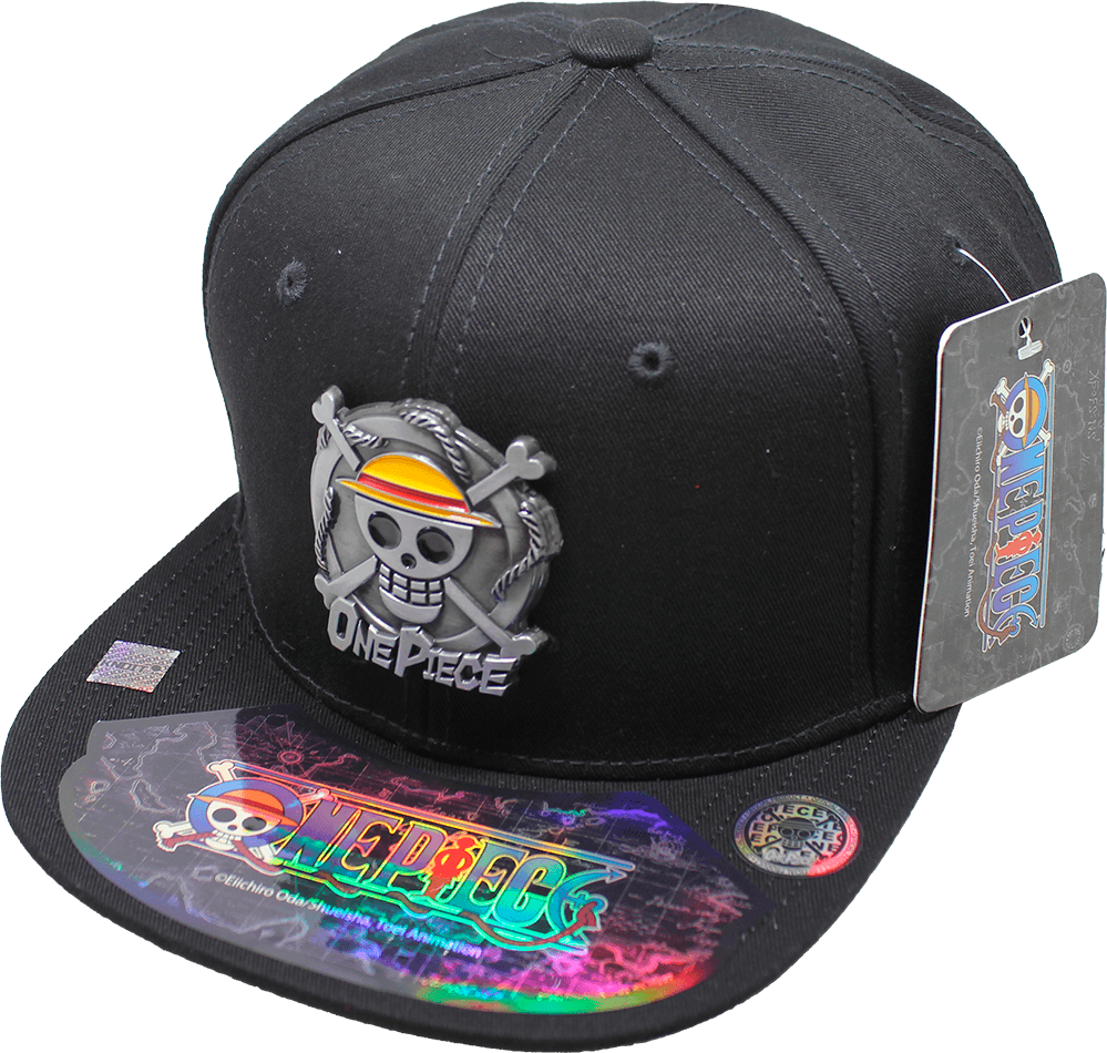 Gorra One Piece Calavera Luffy  Placa Metálica