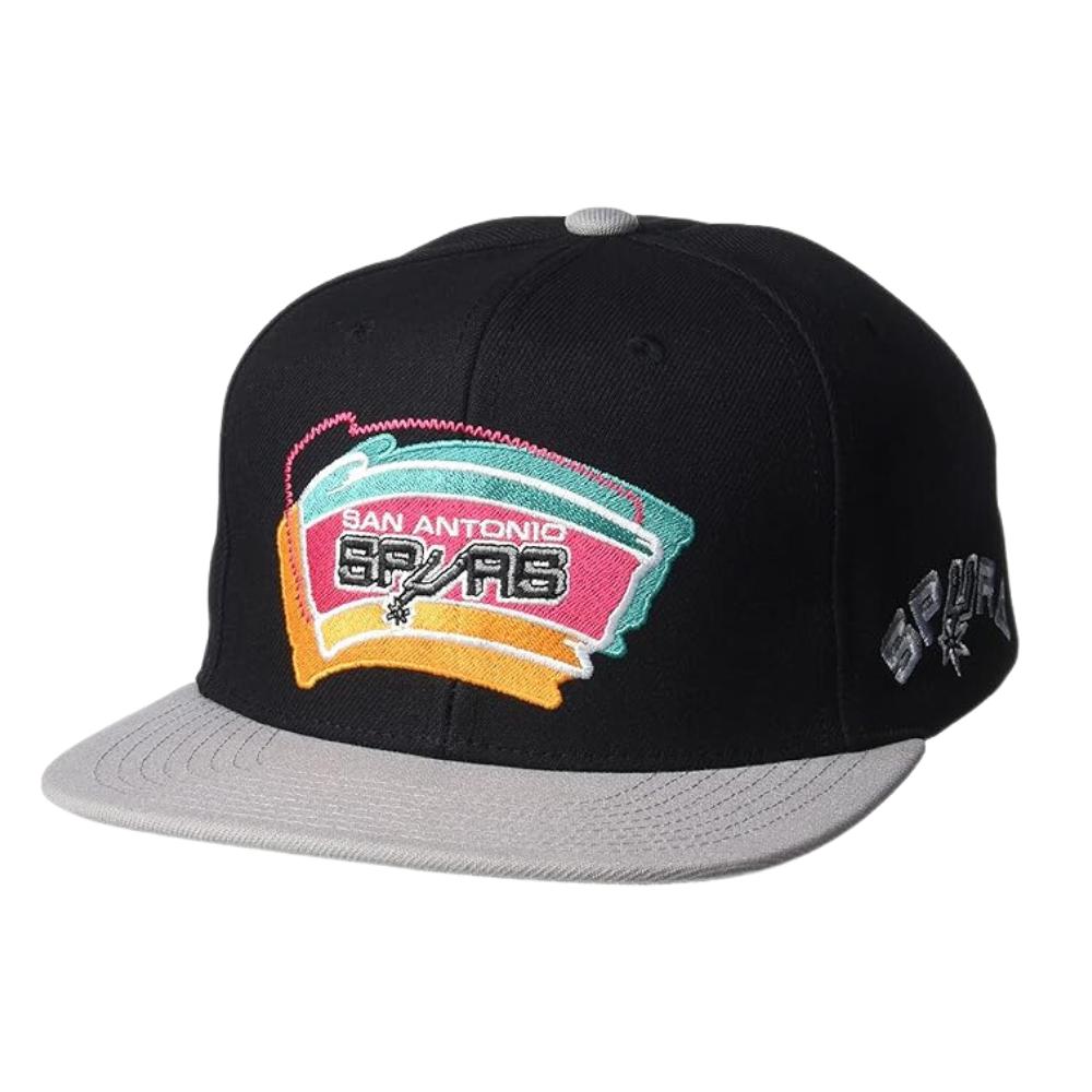 Gorra Mitchell & Ness San Antonio Spurs Basquetbol Nba Gris Oscuro