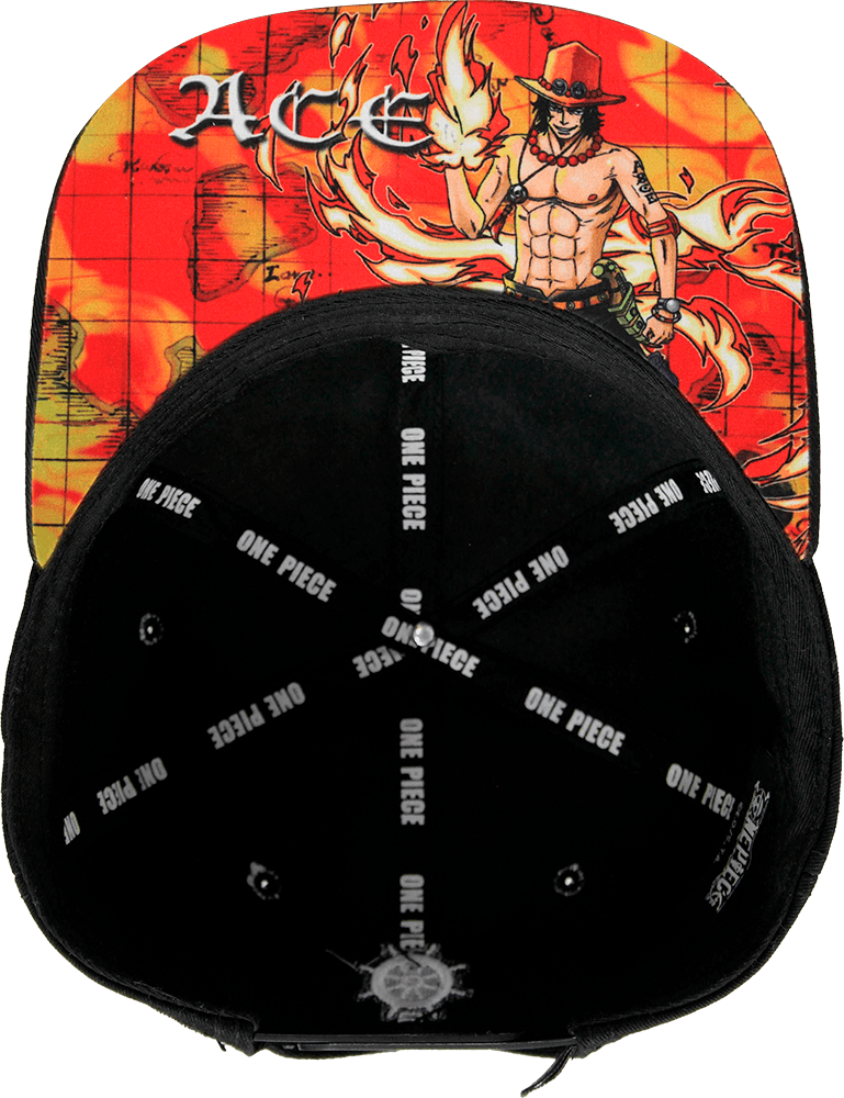 Foto 4 pulgar | Gorra One Piece Ace Placa Metálica de Estilo Latón Viejo