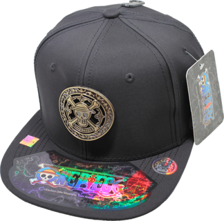 Foto 1 | Gorra One Piece Calavera Placa Metálica Dorada Brillante