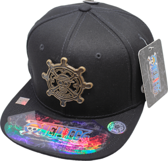 Foto 1 | Gorra One Piece Calavera Timón Placa Metálica Estilo Latón Viejo