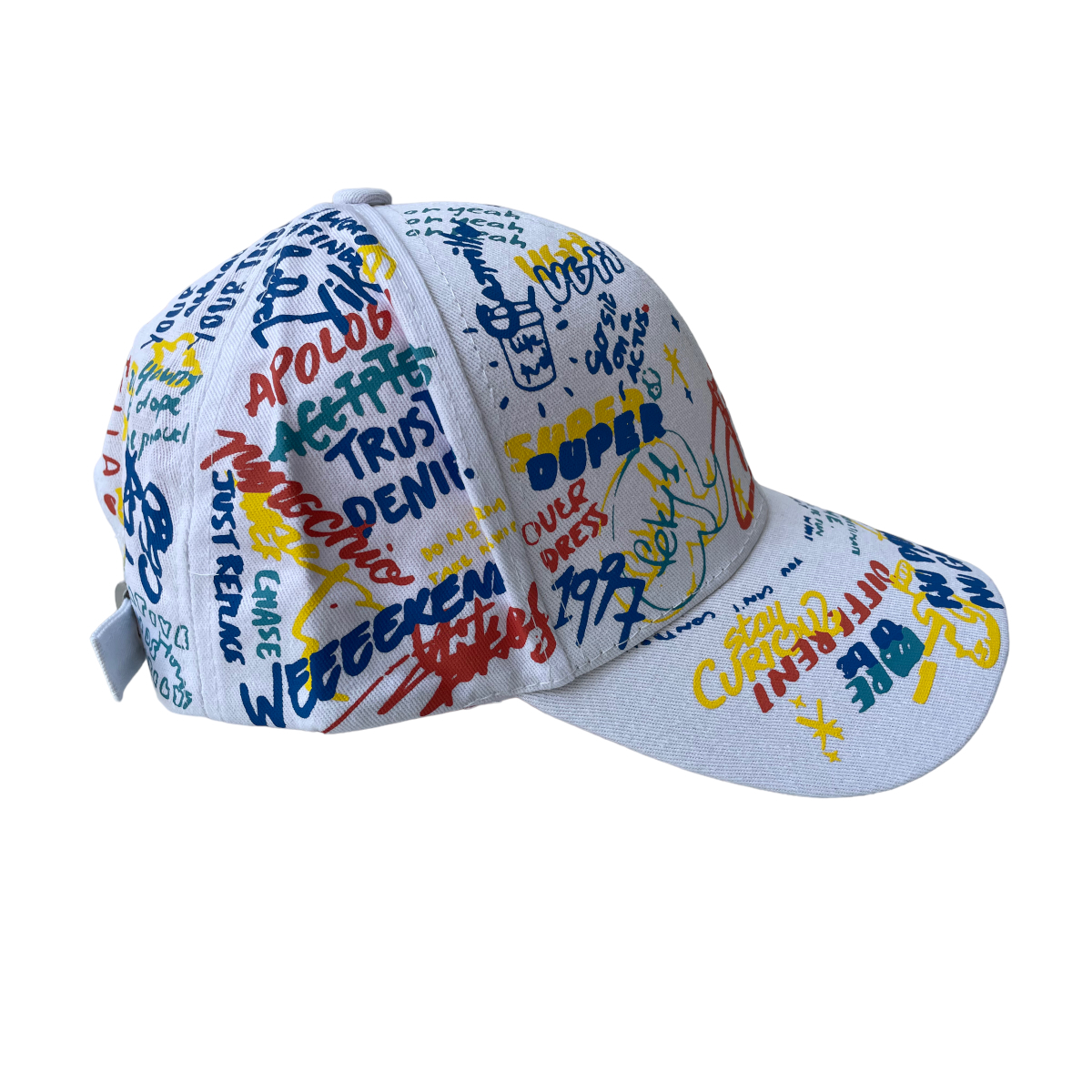 Foto 3 pulgar | Gorra Con Vicera Curva Grafitti Three