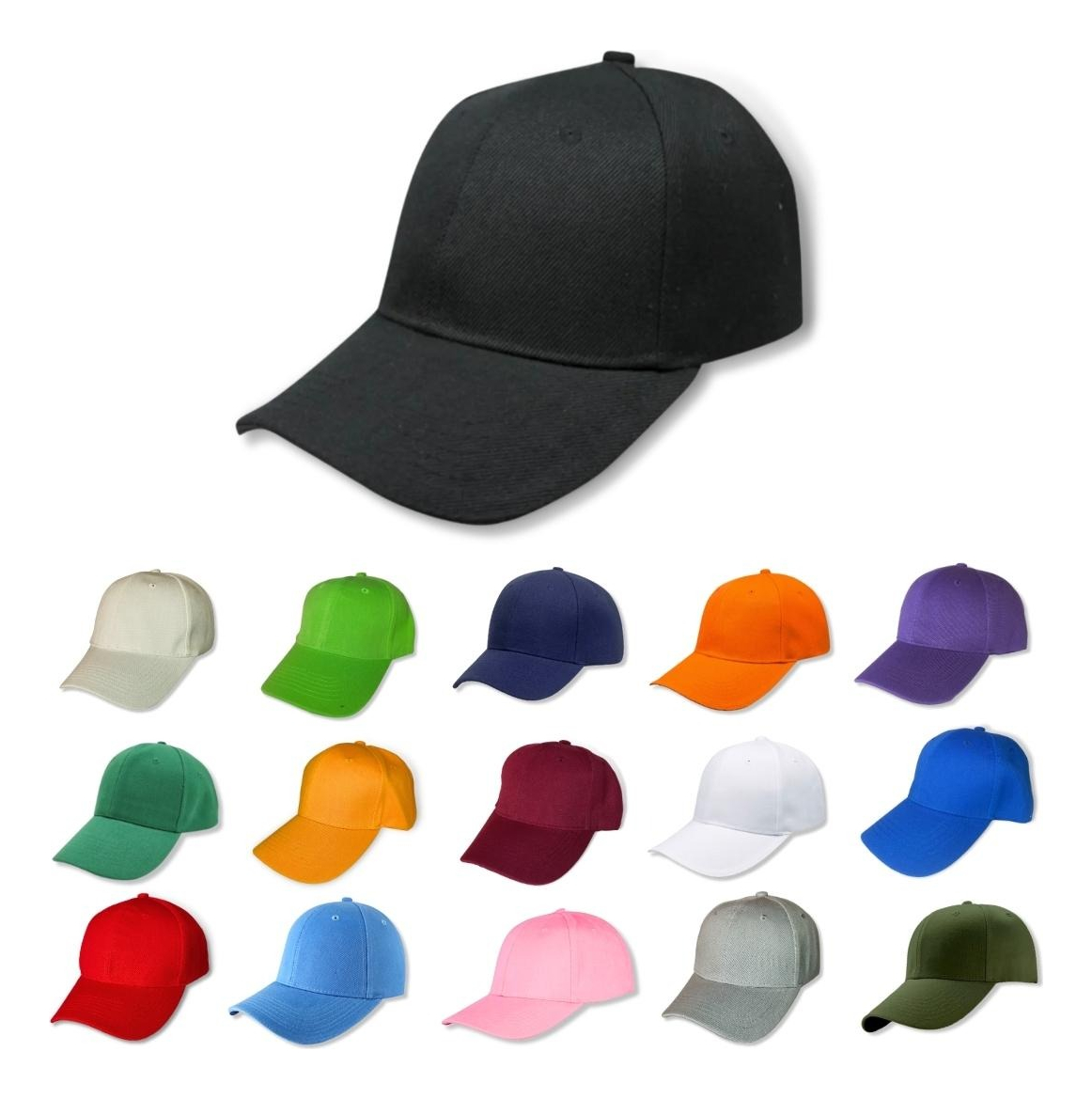 Foto 4 pulgar | Gorra Lisa para Bordar o Sublimar Negra