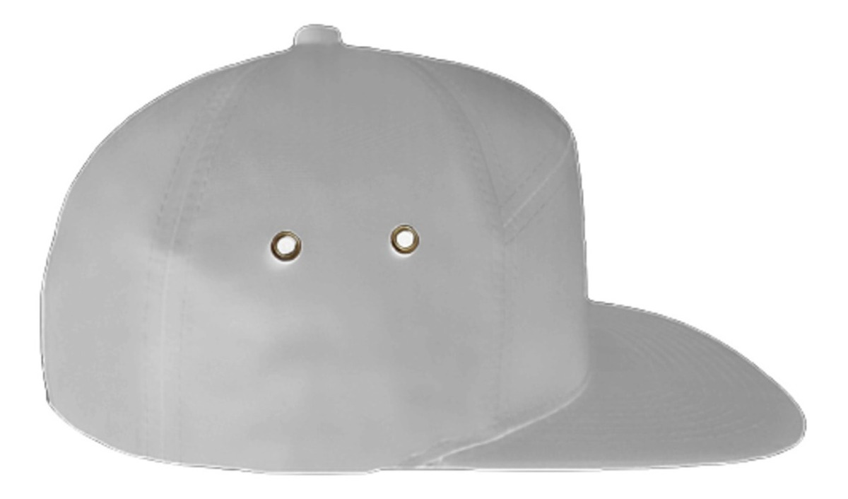 Foto 3 pulgar | Gorras Plana Lisa Snapback Unitalla 7 Paneles Blanco