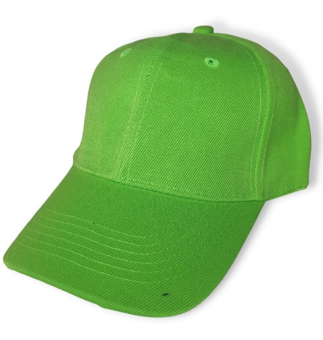 Foto 2 pulgar | Gorra Económicas Lisas Para Bordar Sublimar Verde Limón