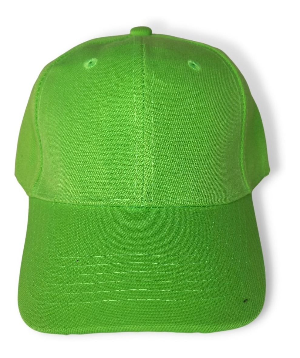 Foto 3 pulgar | Gorra Económicas Lisas Para Bordar Sublimar Verde Limón