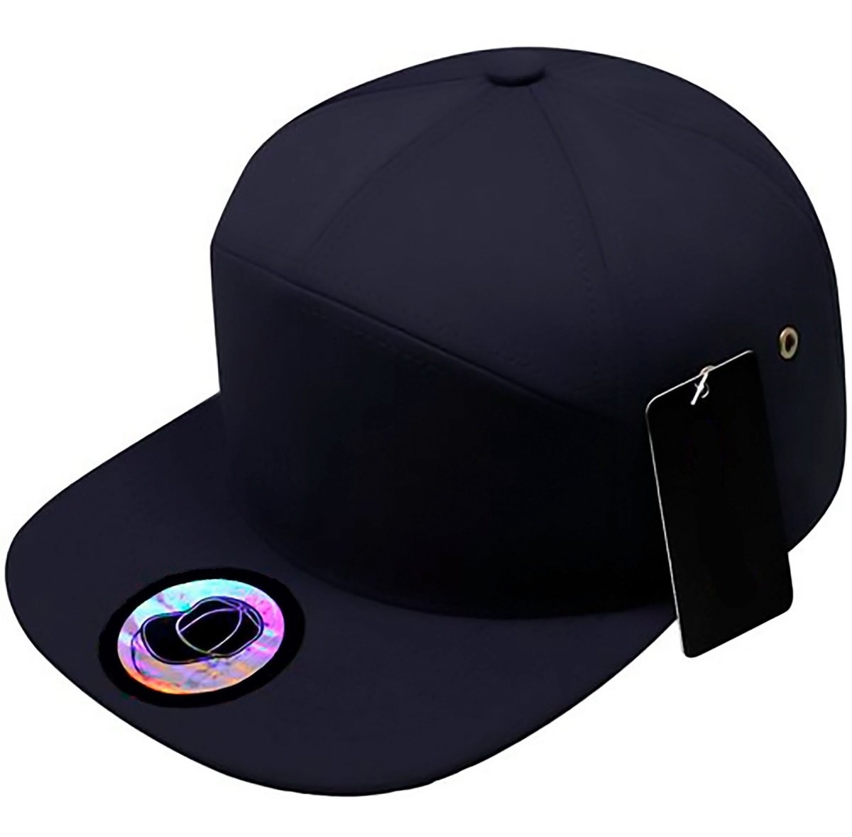 Foto 2 pulgar | Gorra Plana Lisa Wünd Azul Oscuro Snapback 7 Paneles