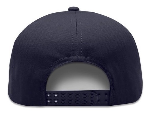 Foto 4 pulgar | Gorra Plana Lisa Wünd Azul Oscuro Snapback 7 Paneles