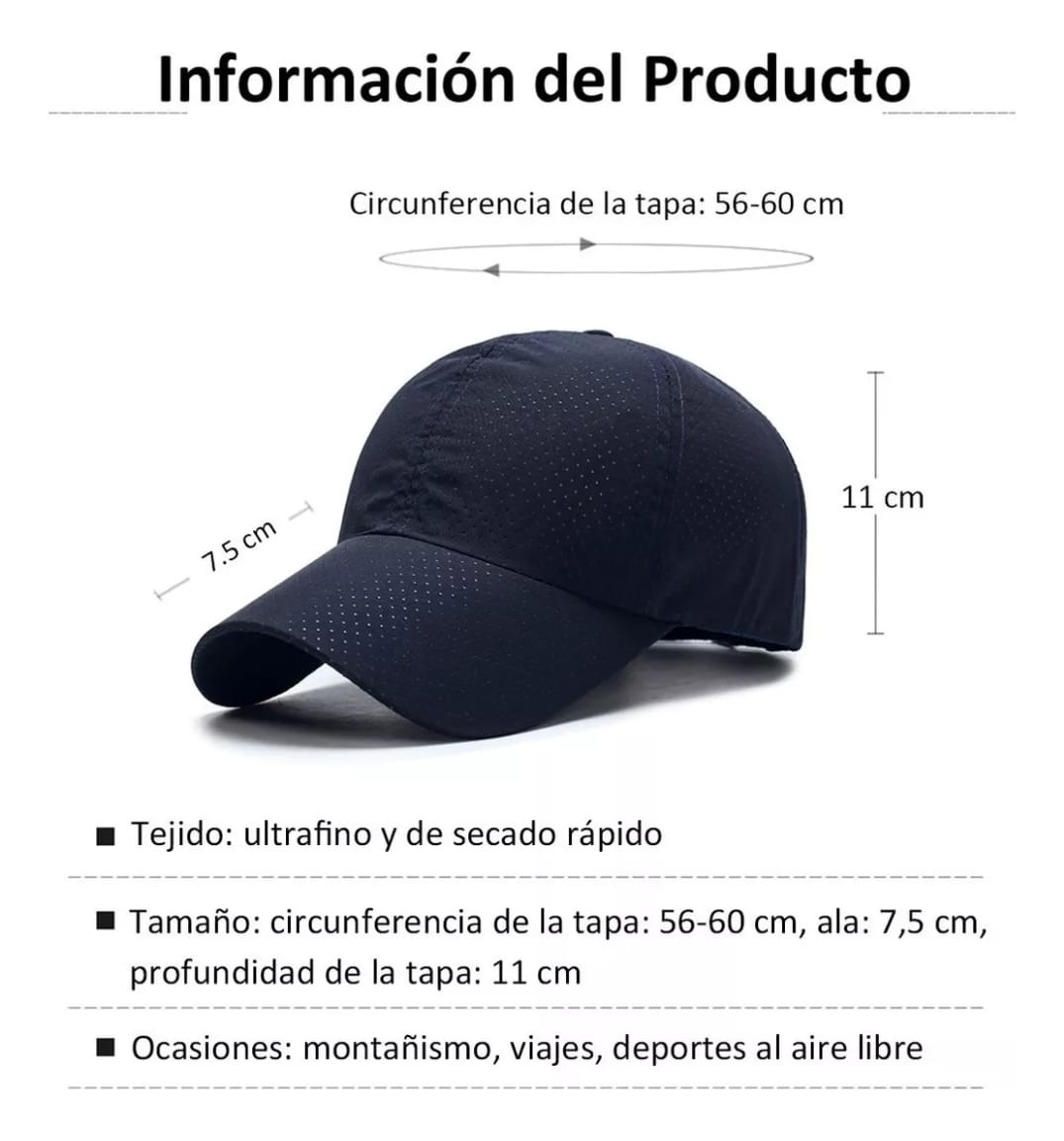 Foto 4 pulgar | Gorra Deportiva Transpirable Wünd Negra Unisex