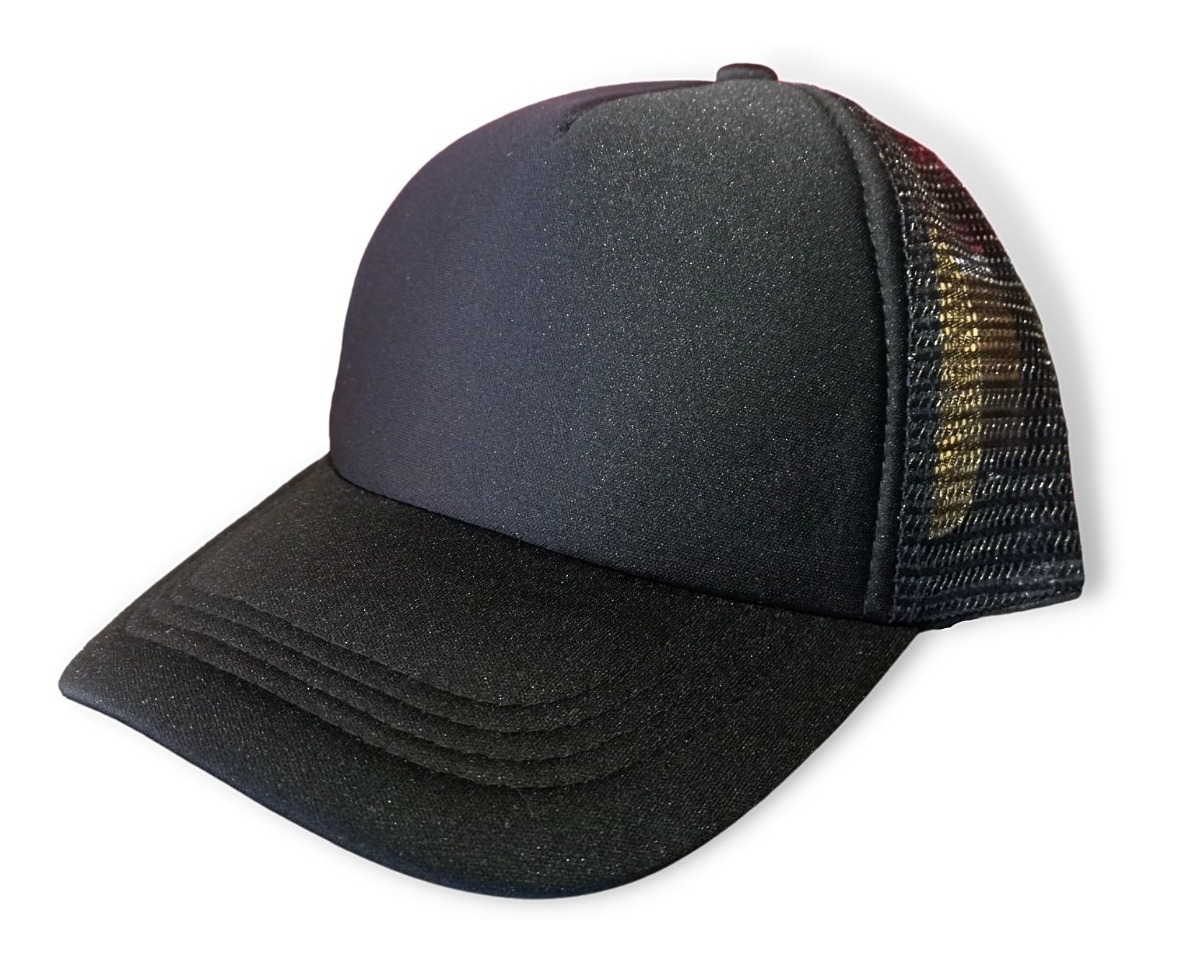 Foto 1 | Gorra Lisa de Malla Esponja Trucker Camionero para Sublimar Negra