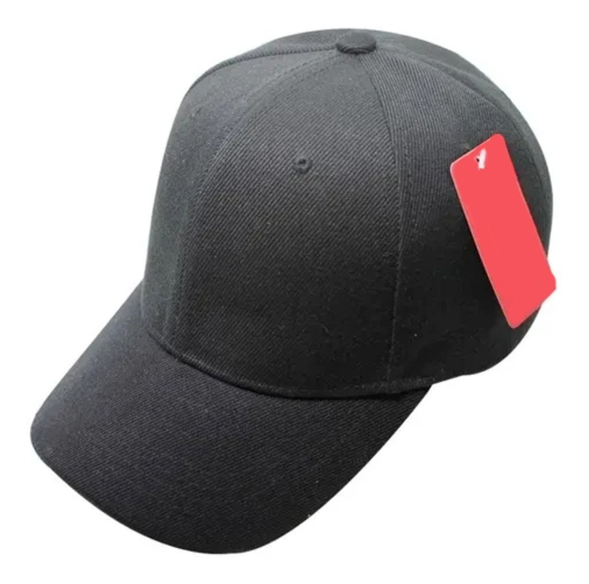 Gorras Curva Lisa Acrílico Clásica Para Bordar Negro