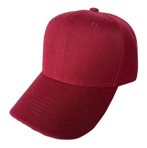 Foto 2 pulgar | Gorras Curva Lisa Acrílico Clásica Para Bordar Vino