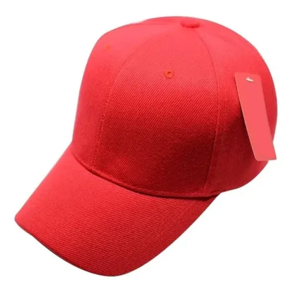 Foto 2 pulgar | Gorras Curva Lisa Acrílico Clásica Para Bordar Rojo