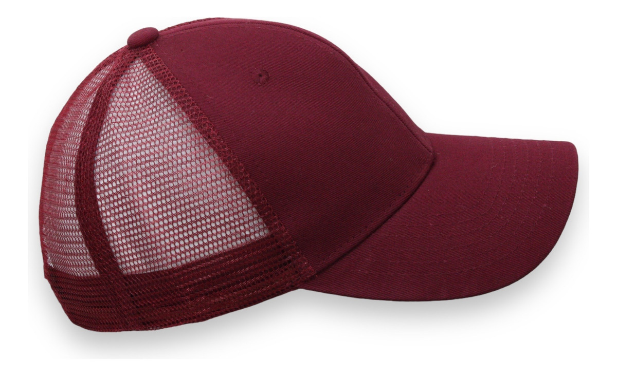 Foto 2 pulgar | Gorra Premium De Gabardina C/ Red Con Malla Atrás Vino