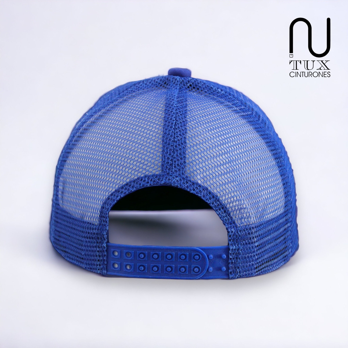 Foto 3 pulgar | Gorra Premium De Gabardina C/ Red Con Malla Atrás Azul Rey