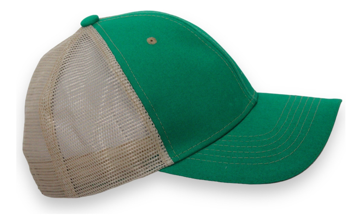 Foto 2 pulgar | Gorra Premium De Gabardina C/ Red Con Malla Atrás Verde