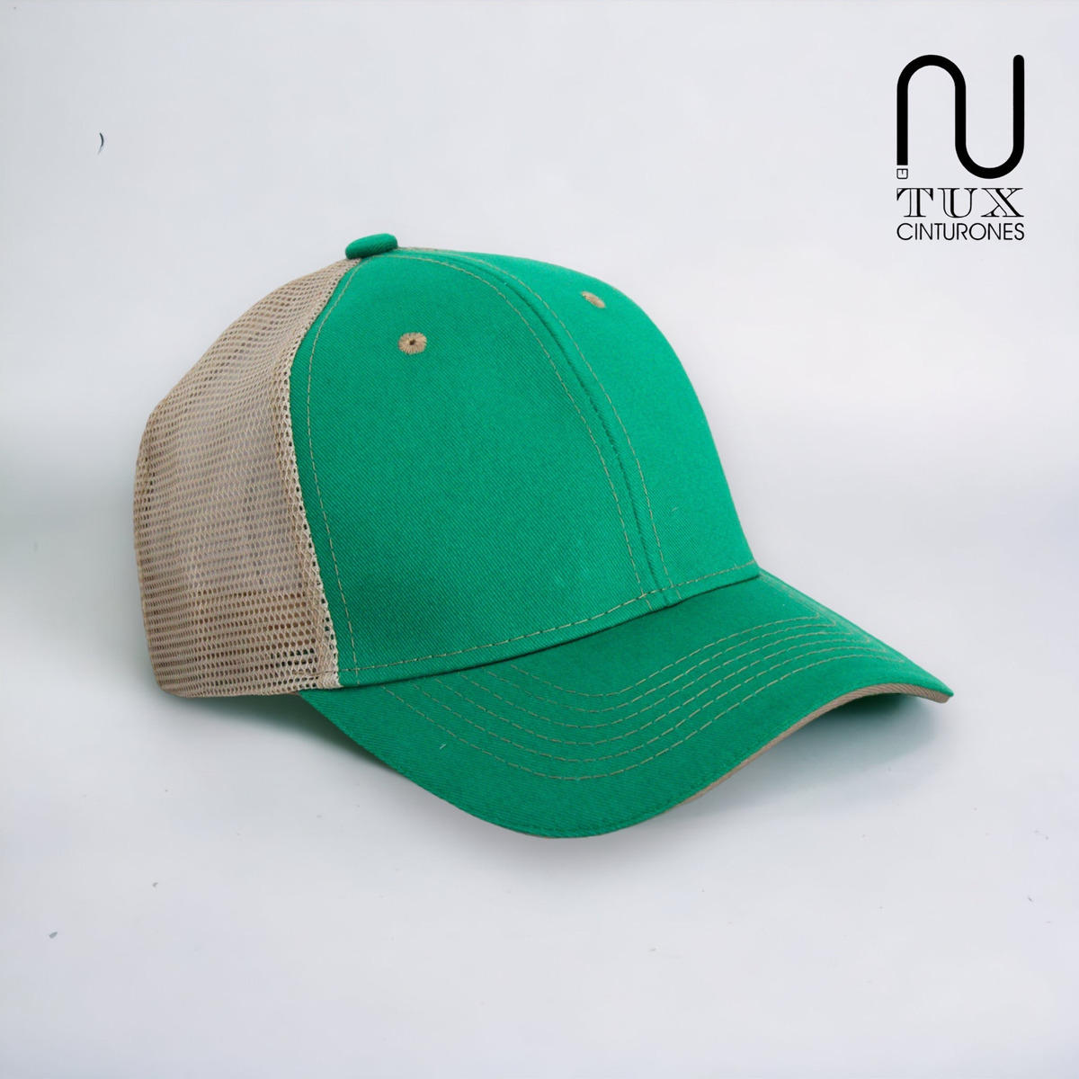 Foto 4 pulgar | Gorra Premium De Gabardina C/ Red Con Malla Atrás Verde