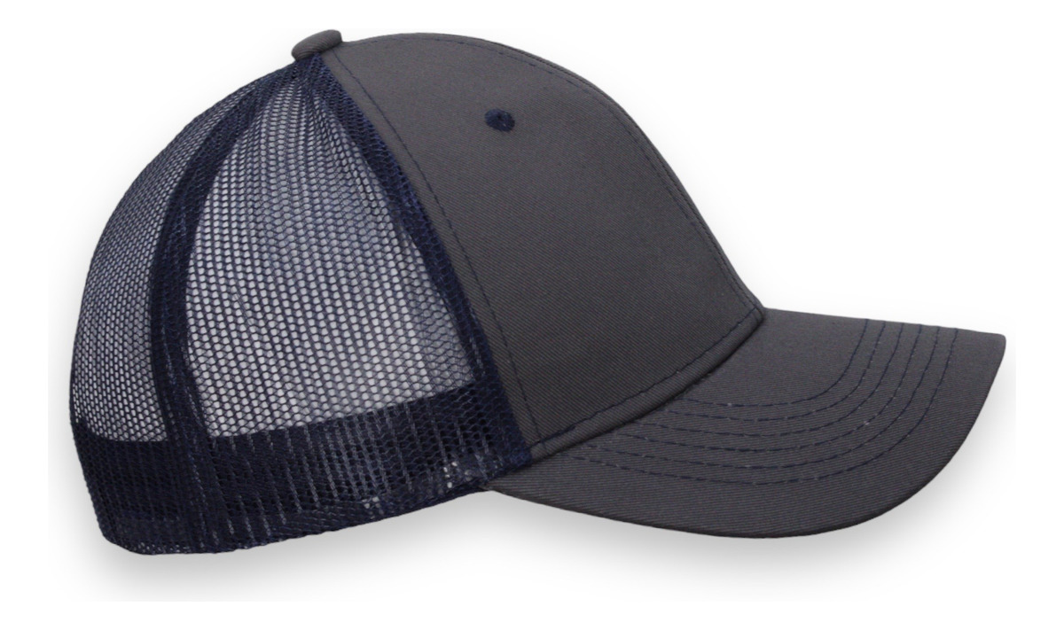 Foto 2 pulgar | Gorra Premium De Gabardina C/ Red Con Malla Atrás Negro Gris Red Azul