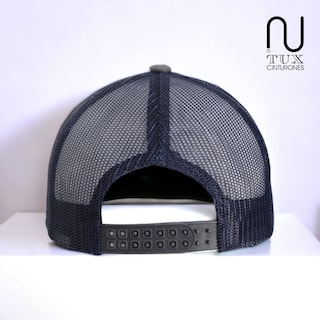 Foto 2 | Gorra Premium De Gabardina C/ Red Con Malla Atrás Negro Gris Red Azul