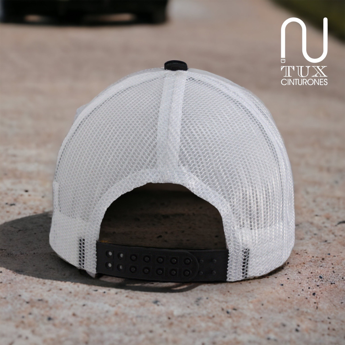 Foto 3 pulgar | Gorra Premium De Gabardina C/ Red Con Malla Atras Negro Red Blanca