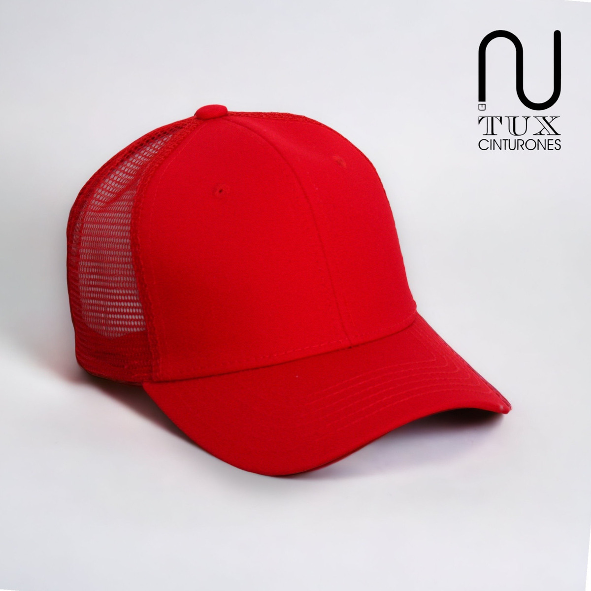 Foto 4 pulgar | Gorra Premium De Gabardina C/ Red Con Malla Atras Rojo Completo