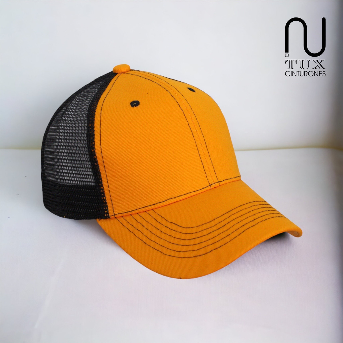 Foto 4 pulgar | Gorra Premium De Gabardina C/ Red Con Malla Atrás Amarillo Red Negra