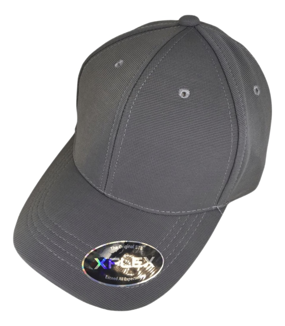 Gorra Xflex Cerrada Lisa para Bordar Gris Claro