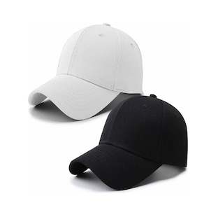 Foto 1 | Gorra de Beisbol Cómoda para Deportes al Aire Libre 2 Piezas Negra y Blanca