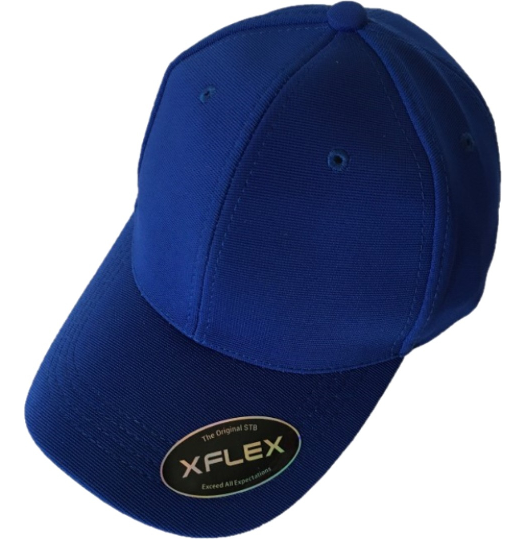 Foto 2 pulgar | Gorra Xflex Cerrada Lisa para Bordar Azul Rey