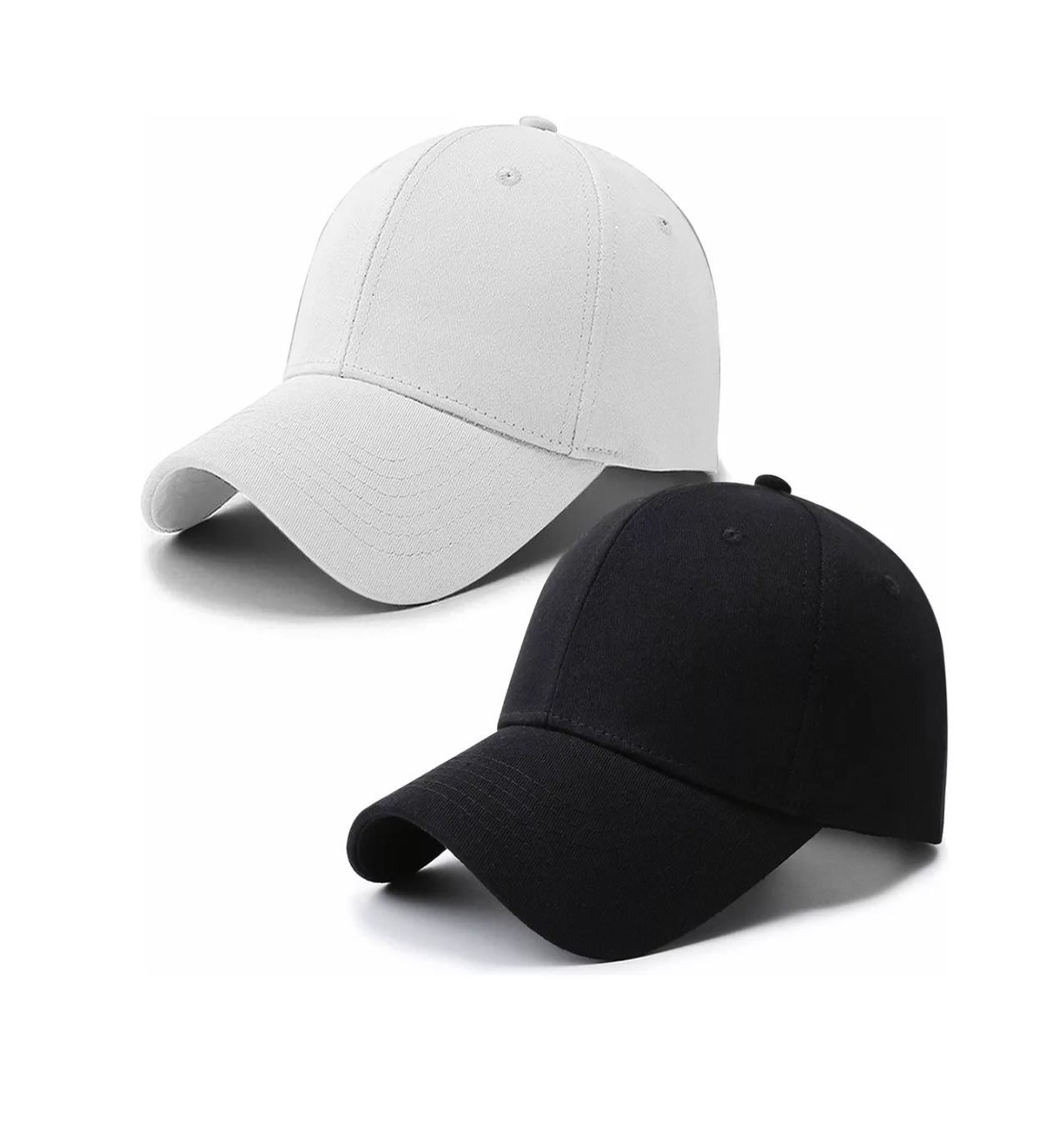Foto 2 pulgar | Gorra de Béisbol Deportiva 2 Piezas Negra y Blanca