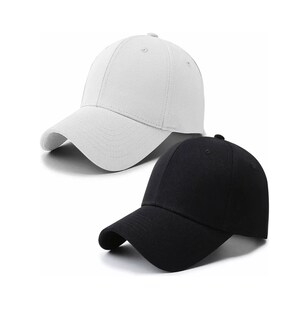 Foto 1 | Gorra de Béisbol Deportiva 2 Piezas Negra y Blanca