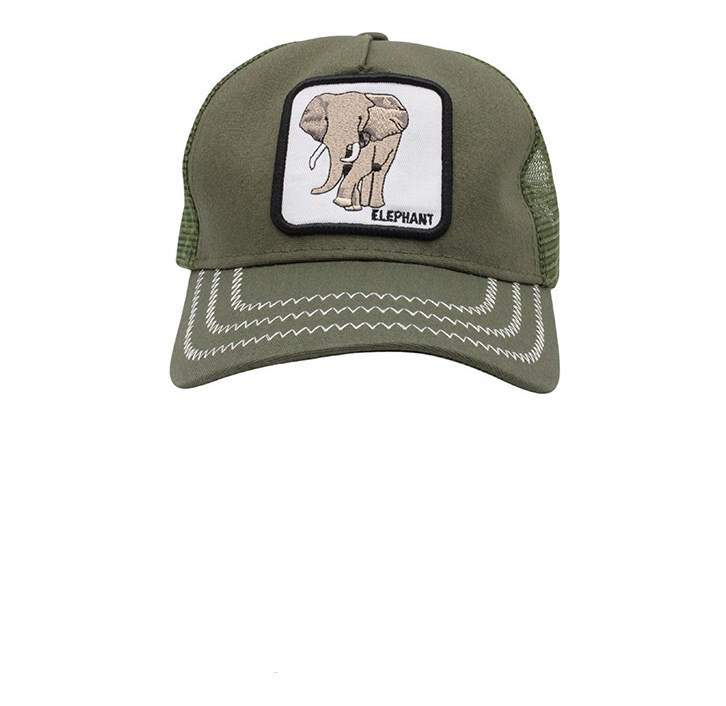 Foto 2 pulgar | Gorra Trucker para Hombres Ajustable Verde Elefante