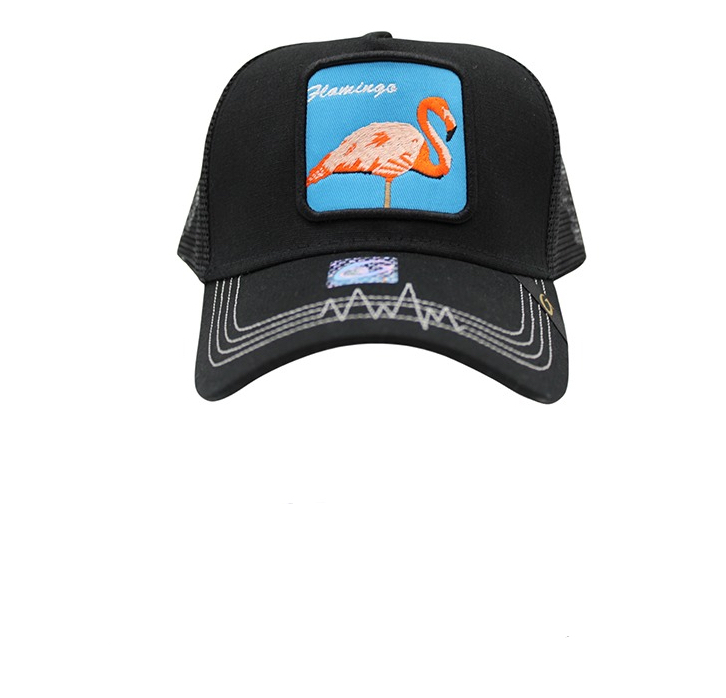 Foto 2 pulgar | Gorra Trucker para Hombre Ajustable Negra Flamenco