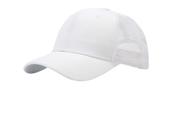 Foto 2 pulgar | Gorra Trucker para Hombre de Gabardina Blanca