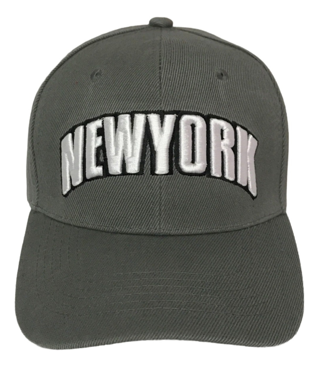 Foto 2 pulgar | Gorra Ciudades Económica Bordada, Gris New York