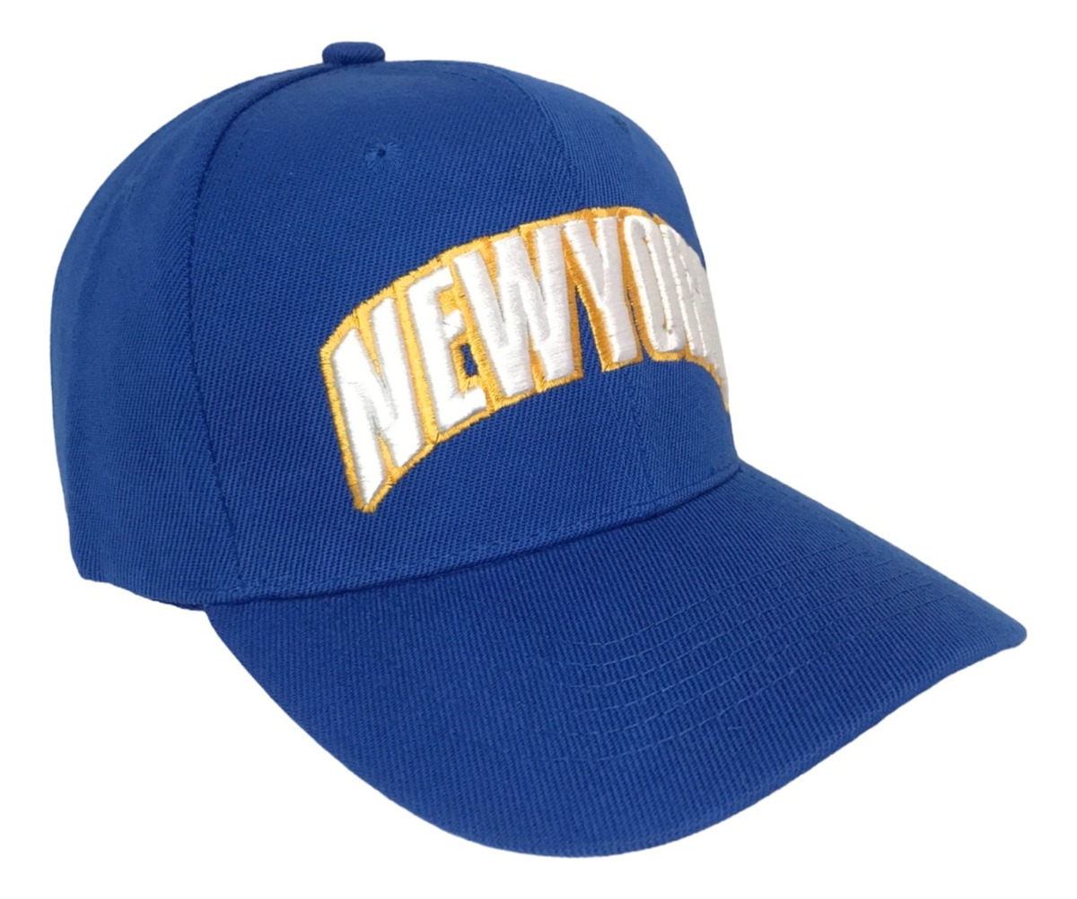 Foto 3 pulgar | Gorra Ciudades Económica Bordada, Azul New York