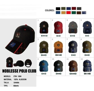 Foto 3 | Gorra de Beisbol Noblesse Polo Club M2102 Verde Oscuro/Gris