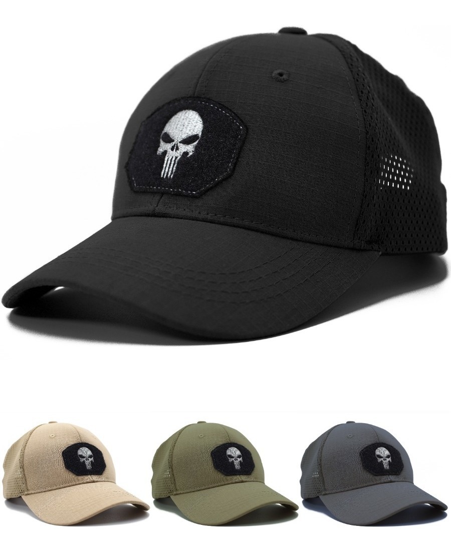 Foto 2 pulgar | Gorra Táctica Militar Punisher Beisbol Para Hombre Ajustable Negro