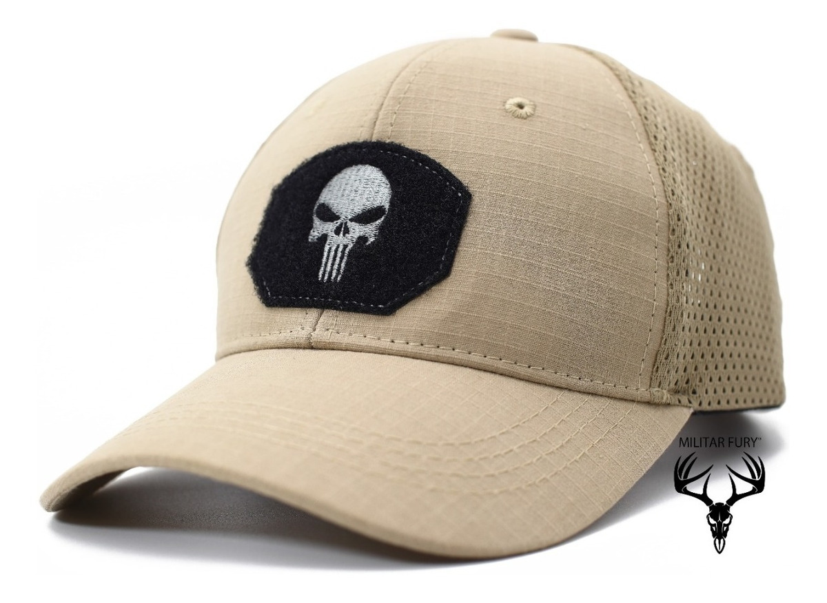 Foto 2 pulgar | Gorra Táctica Militar Punisher Beisbol Para Hombre Ajustable Beige