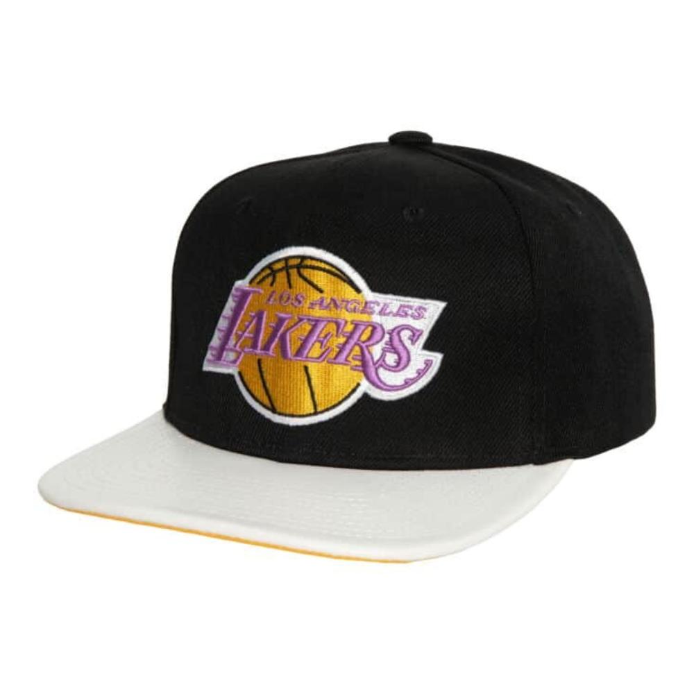 Foto 2 pulgar | Gorra Mitchell & Ness Lakers Basquetbol Negra