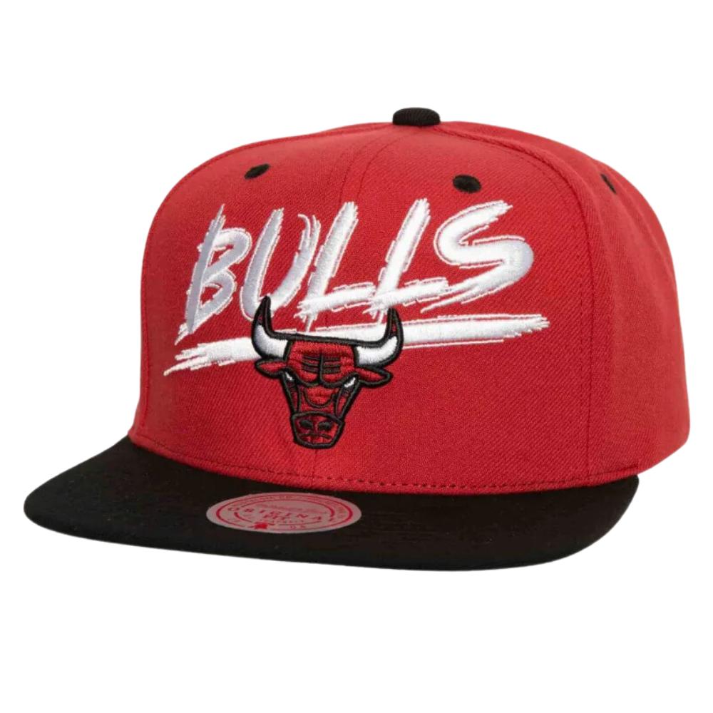 Foto 2 pulgar | Gorra Mitchell & Ness Bulls Transcript NBA Roja