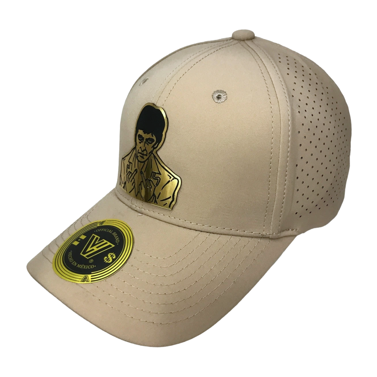 Foto 2 pulgar | Gorra Vice Hats Con Placa Beige
