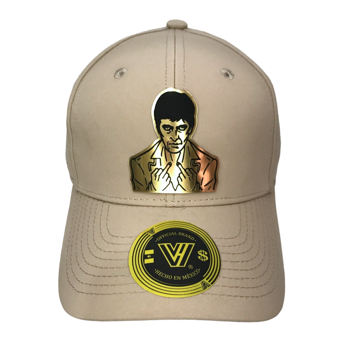 Foto 3 pulgar | Gorra Vice Hats Con Placa Beige
